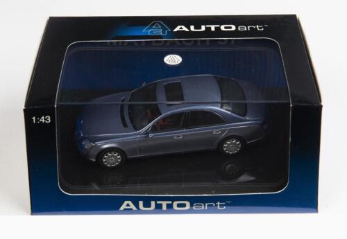 MAYBACH: A 1:43 scale NOS Autoart Maybach 57 SWB middle blue/bright blue die-cast model