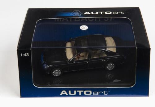 MAYBACH: A 1:43 scale NOS Autoart Maybach 57 SWB caspian black die-cast model