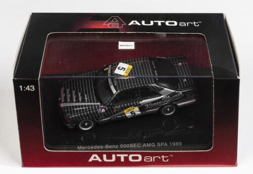 MERCEDES-BENZ: A 1:43 scale NOS Autoart Mercedes-Benz 500 SEC (W126) AMG SPA 1989 #5 die-cast model