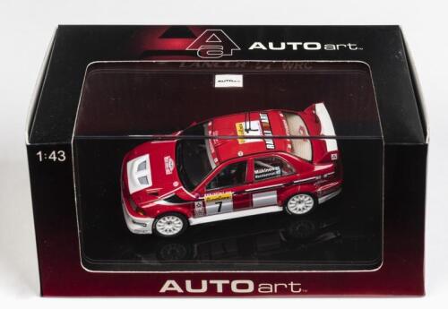 MITSUBISHI: A 1:43 scale NOS Autoart Mitsubishi Lancer Evo VI WRC 2001 #7 Winner Rally Monte Carlo: Makinen/Mannisemaki die-cast model