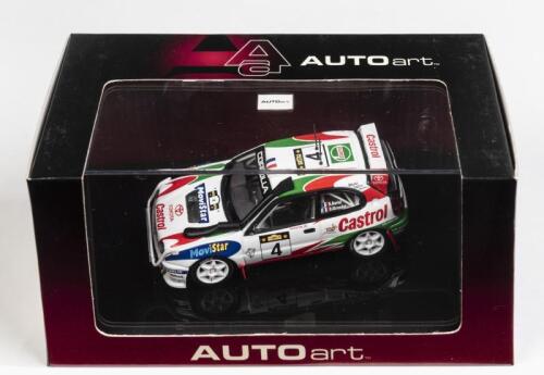 TOYOTA: A 1:43 scale NOS Autoart Toyota Corolla WRC 1999 #4: Auriol/Giraudet die-cast model