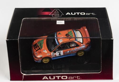 SUBARU: A 1:43 scale NOS Autoart Subaru Impreza WRC German Rally 2000 Kremer/Wicha #4 die-cast model