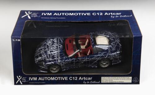CORVETTE: A 1:18 scale NOS Autoart Corvette C12 Callaway "Muko" Art Car die-cast model