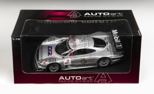 MERCEDES-BENZ: A 1:18 scale NOS Autoart Mercedes-Benz CLK GTR FIA GT #2 1998 "Bye Bye Ludwig" Ludwig/Zonta die-cast model