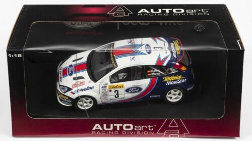 FORD: A NOS 1:18 scale Autoart Ford Focus WRC 2001 Rally Monte Carlo; Sainz/Moya #3, die-cast model