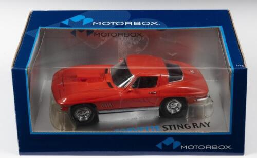 CORVETTE: A NOS 1:18 scale Motorbox/Exoto Models Corvette Stingray - Orange With Black Interior, Opening Doors and Bonnet, die-cast model