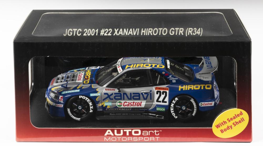 高品質爆買いAUTO art 1/18 JGTC2001 #22 XANAVI HIROTO GTR(R34) Jada Toys