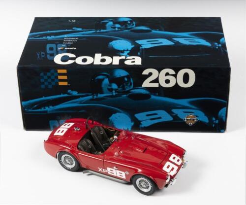 SHELBY: A NOS 1:18 scale Exoto #18125 Shelby AC Cobra 1962 #98: First Racing Cobra, die-cast model