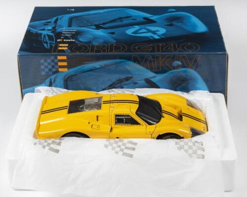 FORD: A NOS 1:18 scale Exoto #18050 GT40 Mk IV Prototype - Yellow, die-cast model