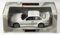 BMW: A 1:18 scale UT Models BMW M3 GTR Street Car - White, die-cast model