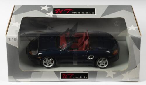 PORSCHE: A NOS 1:18 scale UT Models Porsche Boxster S - Metallic Blue, die-cast model
