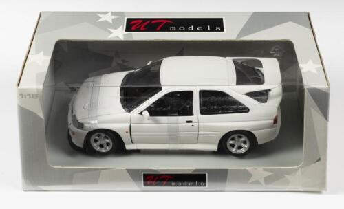 FORD: A NOS 1:18 scale UT Models Ford Escort RS Cosworth - White, die-cast model