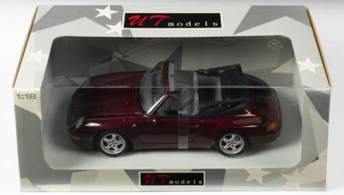 PORSCHE: A NOS 1:18 scale UT Models Porsche 911(993) Cabriolet -Metallic Red, die-cast model