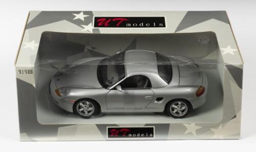 PORSCHE: A NOS 1:18 scale UT Models Porsche Boxster Hardtop - Silver, die-cast model