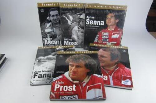 F1: Six hardcover books featuring Formula 1 greats