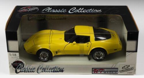 CORVETTE: A NOS 1:18 scale UT Models Corvette 1978 Coupe - Yellow, die-cast model