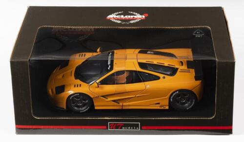 McLAREN: A NOS 1:18 scale UT Models McLaren F1 GTR 1996 - Orange, die-cast model