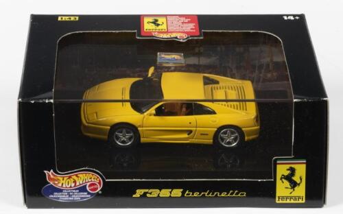 FERRARI: A NOS 1:43 scale Mattel/Hot Wheels Ferrari F355 Berlinetta - Yellow, die-cast model
