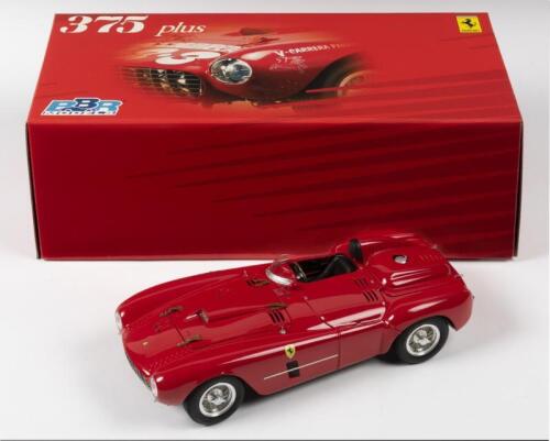 FERRARI: A NOS 1:18 scale BBR Models Ferrari 375 Plus - 1954 Red with Numbered Authenticity Certificate, die-cast model