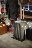 BENTLEY: A decorative Bentley MkVI display including a radiator surround and pair of P100 headlamps - 6