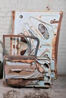 CHEV: Three 1950s Chev Impala panels including two doors and boot lid - 3