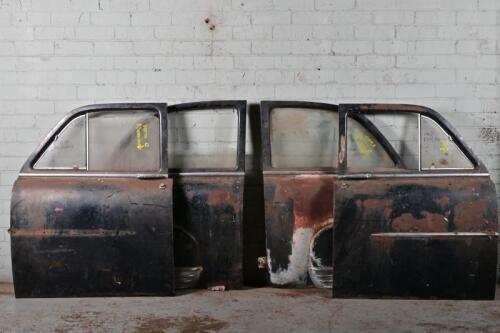 VAUXHALL: Four circa 1956 Vauxhall Velox doors with glass