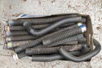 HOSES: Box of various unused old radiator hoses, most ribbed