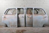 STANDARD 10: Set of four doors for a Standard 10. LHS front missing half sliding glass. Both rear doors missing half sliding glass.