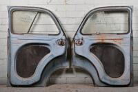 STANDARD 10: Set of four doors for a Standard 10. LHS front missing half sliding glass. Both rear doors missing half sliding glass. - 6