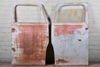DESOTO: Pair of Desoto doors, one with no glass