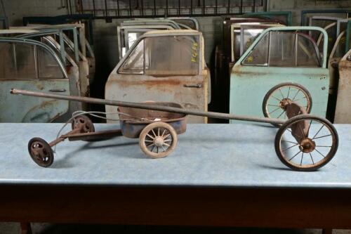 TOYS: Two childrens toys including a cart and pole pusher