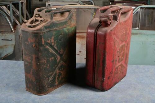 GARAGENALIA: Two 20-litre jerry style cans