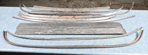 MOULDS: Ten assorted chrome strips for various makes and models