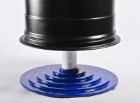 PORSCHE: A etched glass and metal coffee table in the form of a Le Mans Porsche wheel, being a rare six-spoke Porsche 956 962 magnesium alloy racing wheel, ex Rothmans Porsche 1984 Sandown 1000 FIA World Endurance Championship race (see image of CoA added - 3
