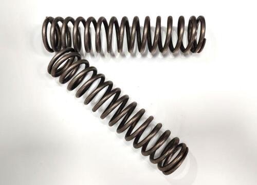 LOTUS: Two Lotus 18 metal springs, 33cm high, 7.5cm diameter
