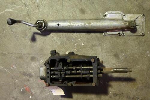 MG TC: An MG TC gearbox with internals, together with a gear lever and surround