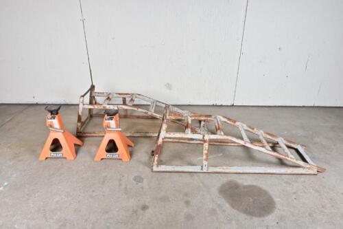 RAMPS/STANDS: A pair of metal engine ramps and Pro-Lift stands