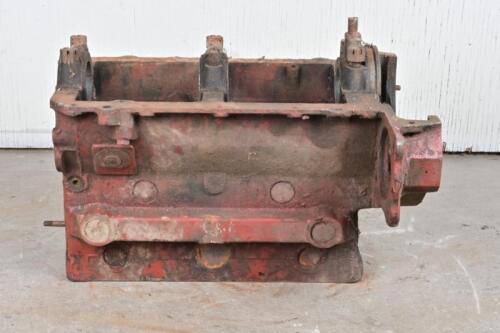 MG: An MG T-Series XPAG bare engine block with octagonal brass plate numbered '15799' in red