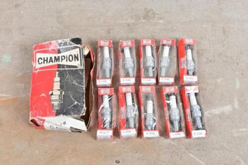 SPARK PLUGS: A box of 10 NoS Champion G-59R spark plugs