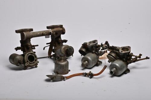 CARBURETTORS: Two pair 1-1/4" SU carburettors with linkage, used on T-Series MG's