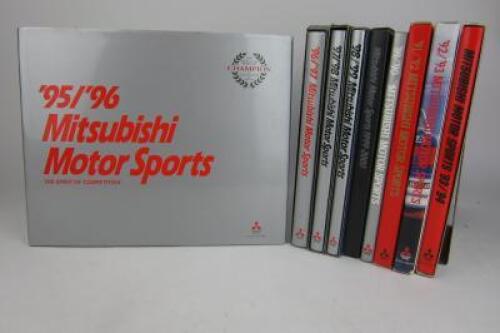 MITSUBISHI: Nine volumes of the factory released 'Mitsubishi Motor Sports'