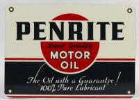 PENRITE: A Penrite enamel sign, featuring the 1960s Penrite logo produced in the 1990s, 43 x 30cm