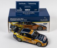 FALCON: A limited edition 1:18 scale Classic Carlectables Ford FG Falcon, Will Davisons Year 2012 Tradingpost FPR, with COA numbered 90/1000, in double fitted box