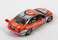 FALCON: A limited edition 1:18 scale Classic Carlectables Ford FG Falcon as raced by Jamie Whincup in 2009 Team Vodafone FG Falcon, #1, with COA numbered 978/1500, spoiler broken and missing also windshield broken, in double fitted box - 2