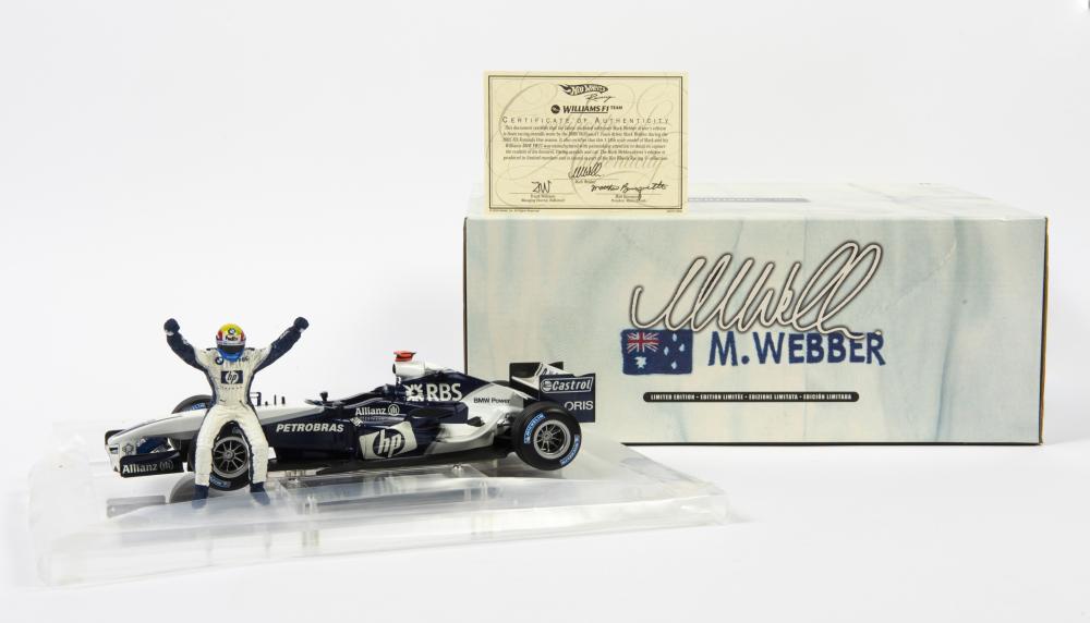 WILLIAMS: A limited edition 1:18 scale Hot Wheels F1 Williams BMW