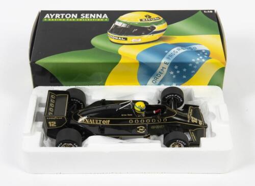 LOTUS: A 1:18 scale Ayrton Senna F1 Renault Lotus 97T, 1985, #12, in fitted box