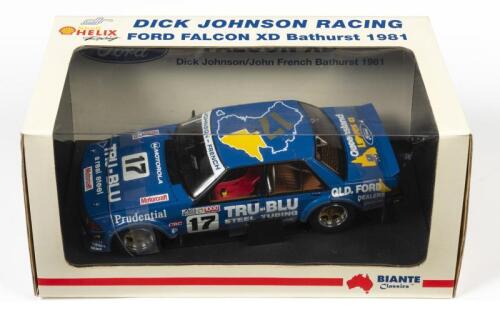 FALCON: A 1:18 scale Biante Ford Falcon XD as raced by Dick Johnson/J.French in 1981 Bathurst, #17, in fitted box
