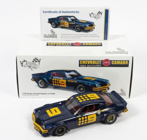 CAMARO: A limited edition 1:18 scale Classic Carlectables Chevrolet Camaro Z28, Bathurst 1982, with COA numbered 1432/3500, in double fitted box