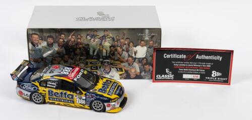 FALCON: A limited edition 1:18 scale Classic Carlectables Ford Falcon BA as raced by Lowndes/Whincup in 2006 Supercheap Auto Bathurst 1000 winner, Team Betta Electrical, with COA numbered 1557/5250, replica trophy included inside, in double fitted box