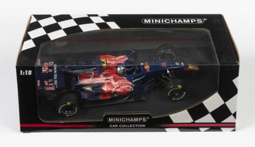 TORO ROSSO: A limited edition 1:18 scale Minichamps F1 Scuderia Toro Rosso STR3 as raced by Sebastian Vettel in 2008 Italian GP winner, #15, in fitted box